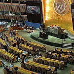 Зеленский выступил на Генассамблее ООН при полупустом зале